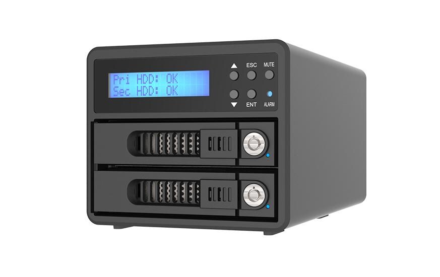 Raidon ext. 2x 2.5/3.5 Gehäuse GR3680-BA31 schwarz, USB3.2, für 2xSATA HDD