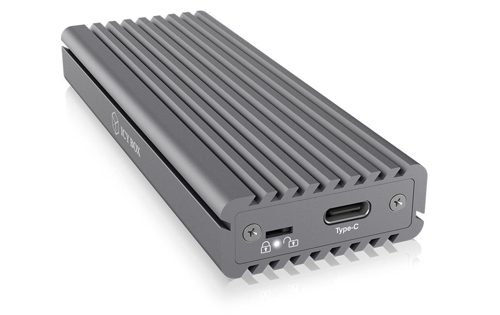 ICY BOX ext. M.2 NVMe Gehäuse IB-1817M-C31 anthrazit, USB 3.1 Type-C, M.2 NVMe SSD