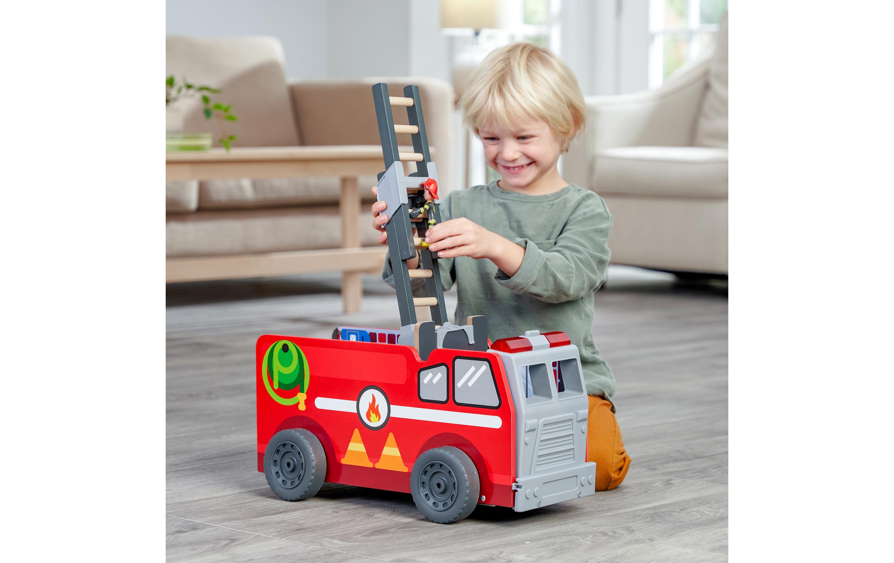 2-in-1 Feuerwehrauto Spielset 