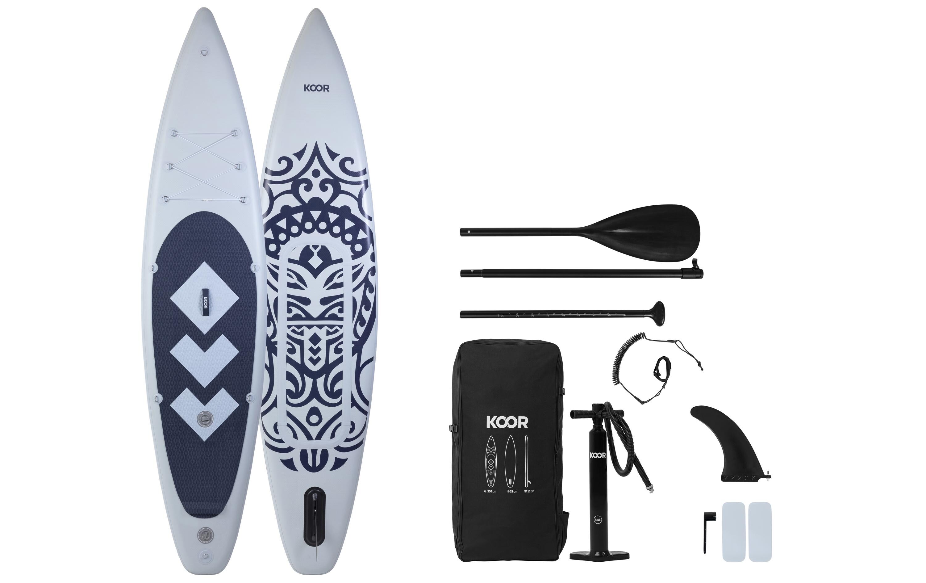 KOOR SUP MOOLAKA 11'6 Grigioscuro 353x79x15cm, max. 150 KG, Double layer PV