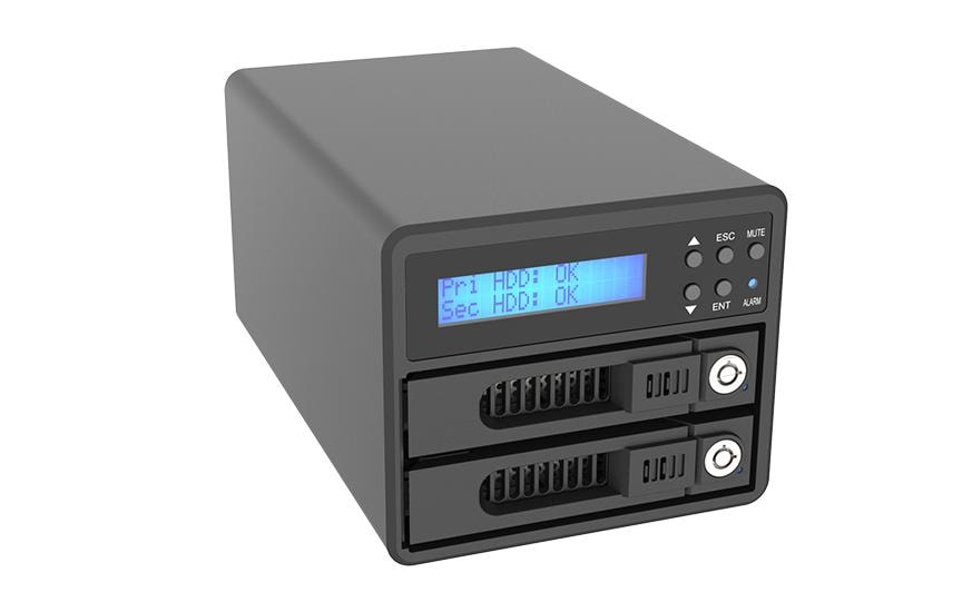 Raidon ext. 2x 2.5/3.5 Gehäuse GR3680-BA31 schwarz, USB3.2, für 2xSATA HDD