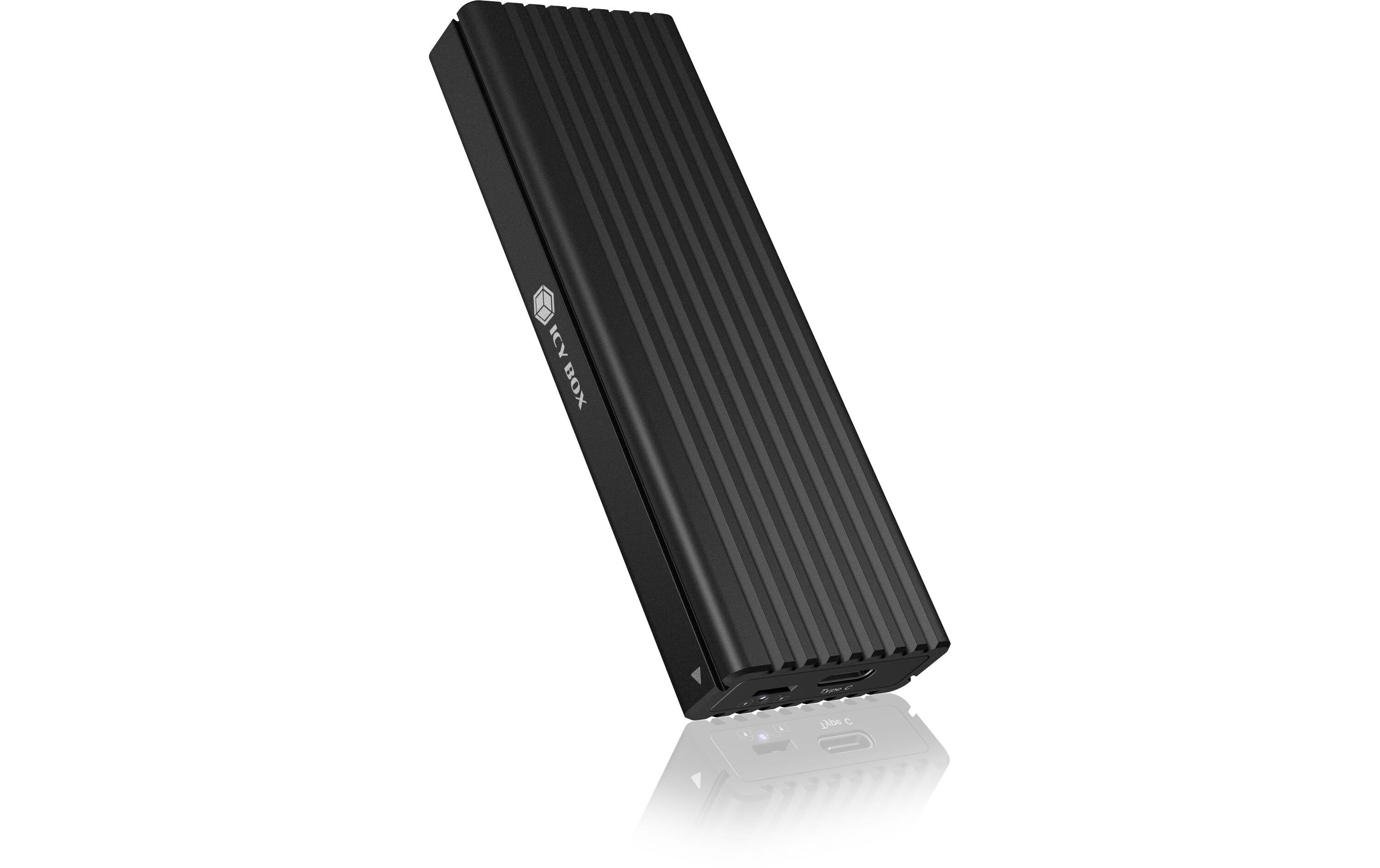 ICY BOX ext. M.2 NVMe Gehäus IB-1817MCT-C31 schwarz, USB 3.2 Type-C, M.2 NVMe SSD