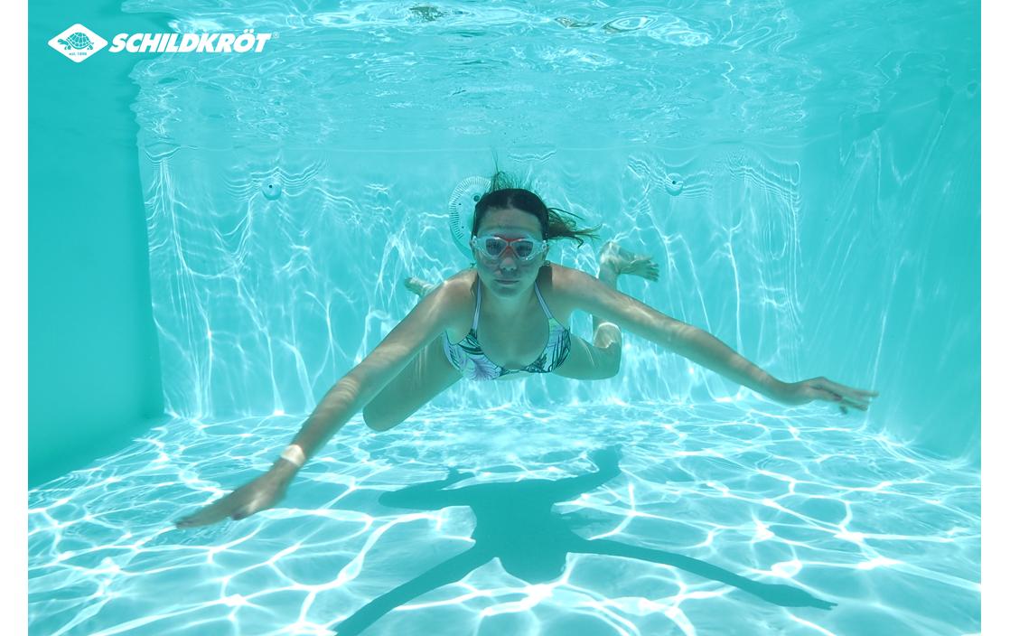 Schildkröt Junior Schwimmbrille Bali rot 